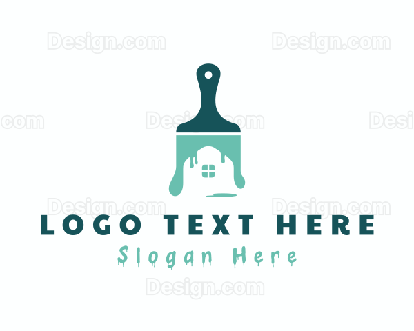 House Paint Brush Logo