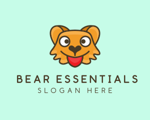 Cute Bear Face logo design