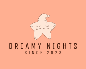 Bedtime Sleepy Star logo design