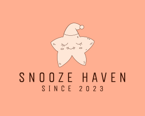 Bedtime Sleepy Star logo design