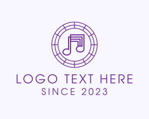 Album - Music Note Symphony logo design