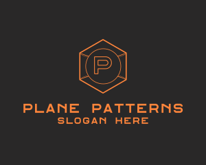 Tech Geometric Hexagon  logo
