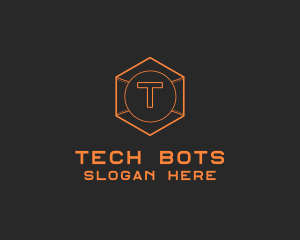 Tech Geometric Hexagon  logo