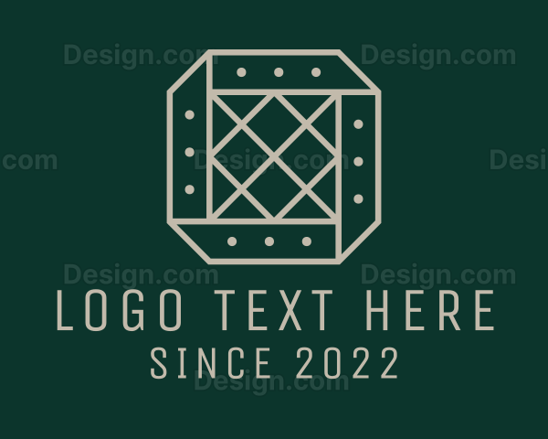 Lattice Fabric Pattern Logo