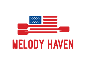 American Flag Paddle logo