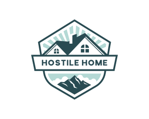 Home Roofing Property logo design