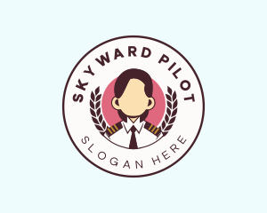 Female Aviation Pilot logo