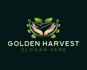 Agriculture Farming Hand logo design