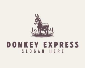 Donkey Farm Animal logo
