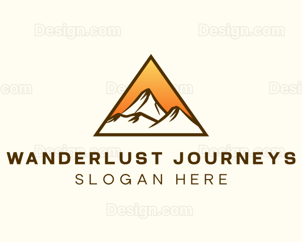 Mountain Summit Hiking Logo