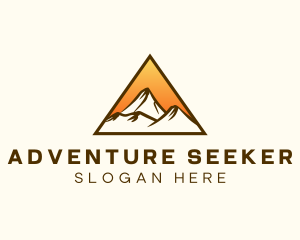 Mountain Summit Hiking logo design