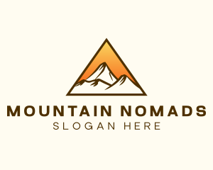 Mountain Summit Hiking logo design