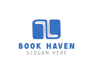 Learning Books Library logo design