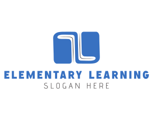 Learning Books Library logo design