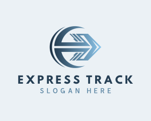 Gradient Arrow Freight logo design