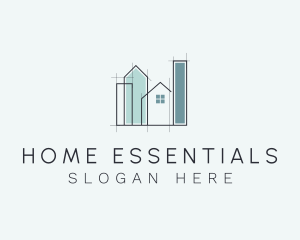 Home Property Blueprint logo design