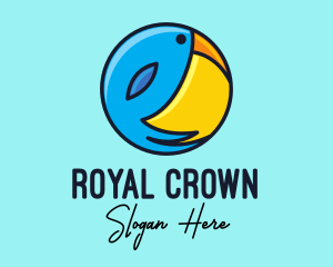 Round Toucan Sun Badge logo design