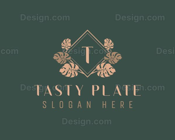 Elegant Leaf Ornamental Logo