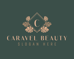 Elegant Leaf Ornamental logo design