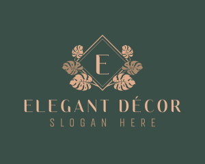 Elegant Leaf Ornamental logo design