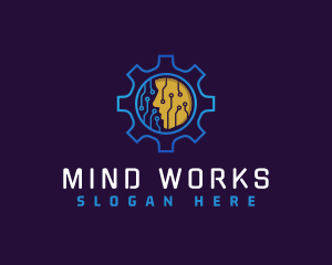 Robotic Human Mind  logo design