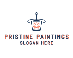 Home Renovation Paint Handyman logo design