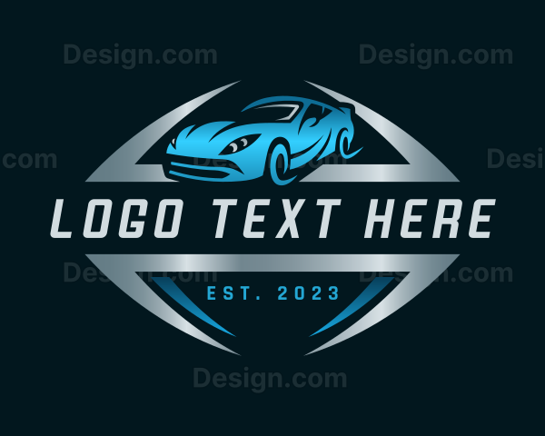 Sports Car Garage Logo