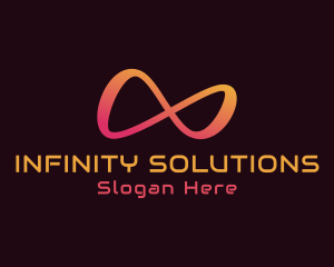Gradient Infinity Loop logo design