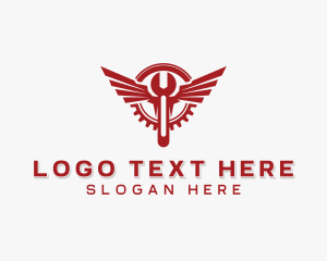 Wings Wrench Mechanic logo