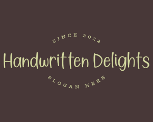 Fun Handwritten Wordmark logo design