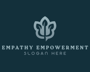 Leaf Psychology Wellness logo design