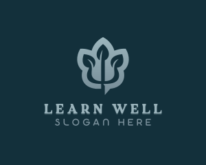 Leaf Psychology Wellness logo design