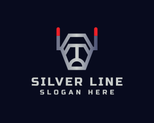 Silver Robot Dog logo