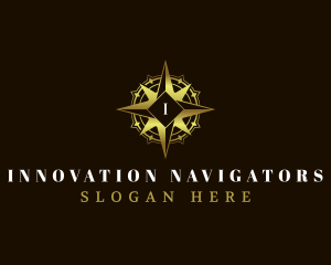 Compass Navigation Nautical logo design