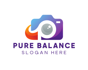 Colorful Photography Camera logo design