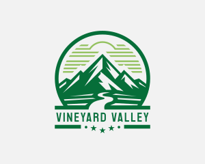 Mountain Valley River logo design