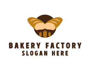 Wheat Bread Loaf Bakery logo design