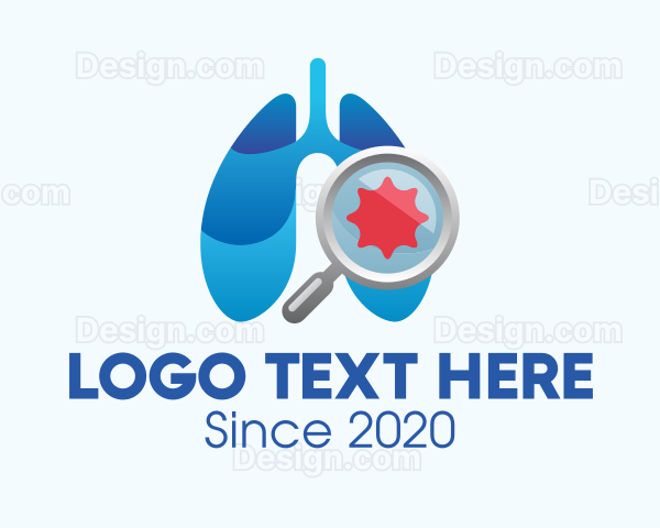 Respiratory Lungs Check Up Logo