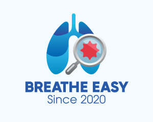 Respiratory Lungs Check Up logo design