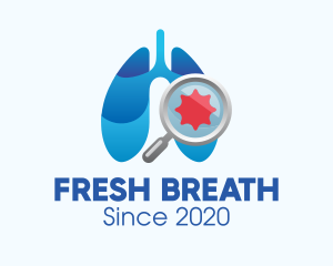 Respiratory Lungs Check Up logo design