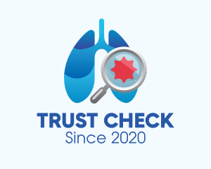 Respiratory Lungs Check Up logo design