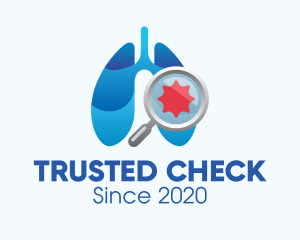 Respiratory Lungs Check Up logo design