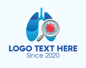Diagnosis - Respiratory Lungs Check Up logo design