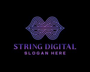 Wave Frequency String logo design