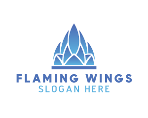 Flame Lotus Temple logo design