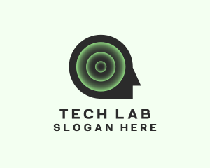 Artificial Intelligence Head Lab logo design