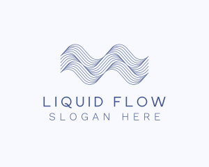 Water Ocean Waves logo design