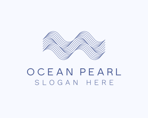 Water Ocean Waves logo design