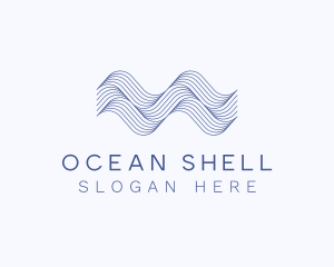 Water Ocean Waves logo design