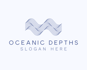 Water Ocean Waves logo design